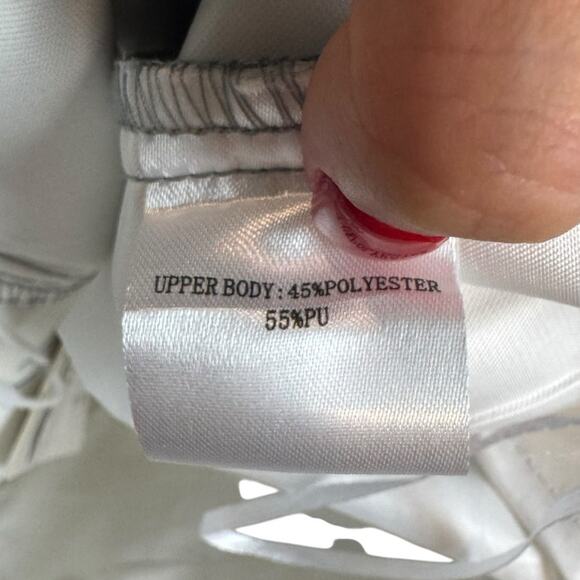 AMYLYNN NWT Womens Lupe Silvery Metallic Straight Leg High Rise Trouser Pants - Picture 7 of 11